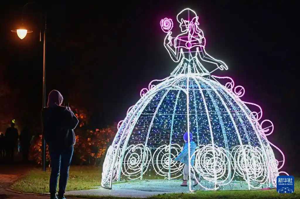 光之花园点亮华沙夜空,艺术与光影的梦幻邂逅